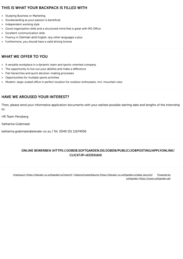 Praktikum Marketing & Sales K2 Snowboarding & RIDE (m/f/d)